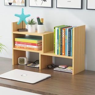 Simple desktop bookshelf storage student dormitory office children's multi-layer double-layer book stand small desk storage rack