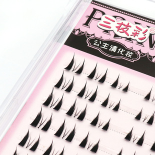 Claw Claw Fish Lower Eyelash Single Cluster Thick Hair Flu Transparent Fine Stem Segmented Cartoon Barbie Lori Mirror Europe and America