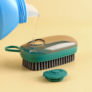 In stock automatic liquid washing brush household multi-functional soft fur washing shoes clothing board brush creative plastic cleaning brush