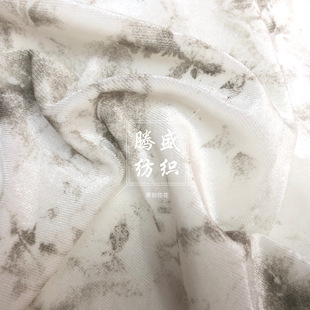 Winter velvet printing floral Chinese style cheongsam fabric can be developed flower type digital factory direct sales autumn and winter printing