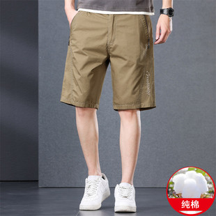 100 Cotton Pants Men's Thin Summer New Arrival Fashionable All-Match Shorts Sports Casual Beach Pants for Men