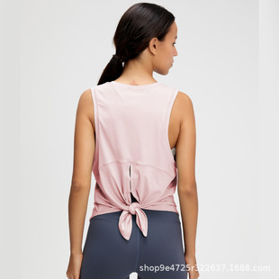 Fitness Running Yoga Strap Breathable Loose Sexy Slim-fit Women Sleeveless Blouse T-shirt Sports Vest for Women