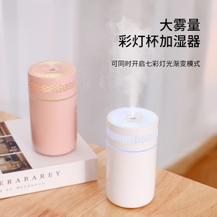 New color light Cup humidifier usb mini portable car home bedroom mute colorful lamp humidifier