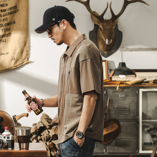 Summer Thin Linen Polo Shirt Men's Short-sleeved Skin-friendly Breathable Men's T-shirt Men's Loose Trendy Brand plus size Men's Clothing