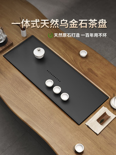K * New Chinese Style Solid Wood Tea Table and Chair Combination Living Room Modern Simple Balcony Tea Table Office Log Big Board Tea