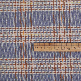 Spot double-sided woolen plaid tweed fabric 630g coat dress Plaid tweed double-sided Tweed