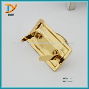 Manufacturers supply handbags, luggage, hardware arch bridge buckle, luggage, leather goods, hardware arch bridge, 6-point arch bridge, light gold color