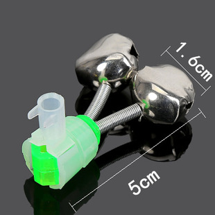 Super Ring Fishing Bell High Sensitivity Anti-drop Spiral Pure Copper Sea Rod Bell Night Light Alarm Fishing Clip