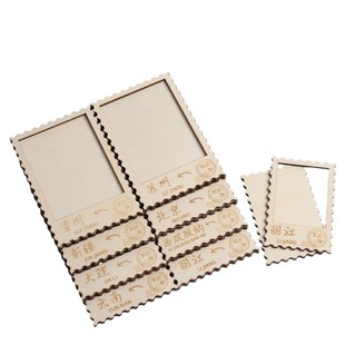 10 Pack City Impression Scenic Spot Landmark Refrigerator Sticker Wooden Accessories Dai Embroidery DIY Picture Frame Handmade Accessories