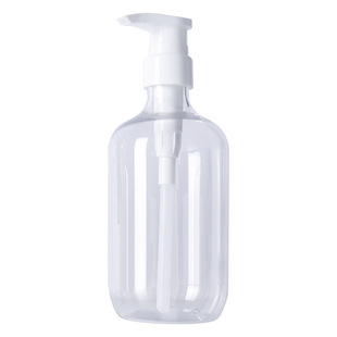 200ml 300ml 500ml round shoulder lotion bottle pet transparent plastic bottle shampoo bottle daily chemical sub-bottle
