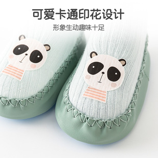 2023 cute cartoon print baby toddler shoes spring new children's floor socks non-slip newborn baby shoes and socks