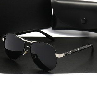 New European and American Polarized Sunglasses Men's Day and Night Dual-use Smart Polarized Sunglasses Driving Glasses 10008