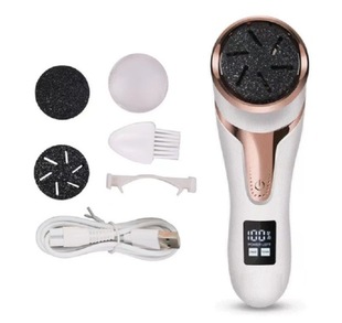 Cross-border new electric foot grinder to remove dead skin portable rechargeable pedicure digital display waterproof household callus foot trimmer