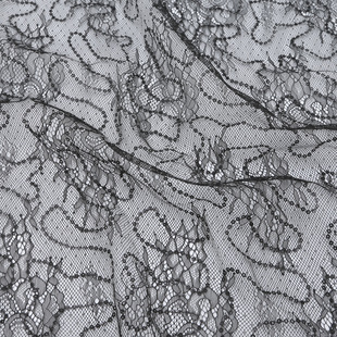 Spot 100g nylon bullet-free cut sequins lace fabric wedding dress dance dress fabric