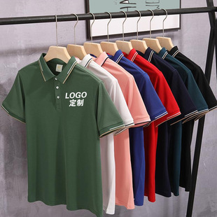 Summer Short-sleeved Work Clothes T-shirt Custom LOGO Work Clothes Advertising Culture POLO Shirt Custom Work Clothes Printed T