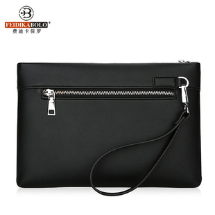 Fashion New Handbags Men's Easiest for Match Large Capacity Fashion Casual Soft Leather Clutch Men's Clip Bag Envelope Bag