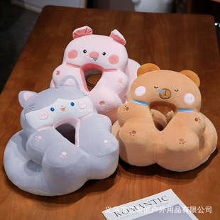 Cute Card Cartoon Ice Doudou Sleeping Neck Pillow Office Bedroom Sleeping Pillow Rest Backrest Chair Cushion Student