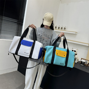 Portable Crossbody Luggage Bag Independent Shoe Warehouse Dry and Wet Separate Fitness Bag Yoga Bag Sleeve Travel Bag with Tie Rod
