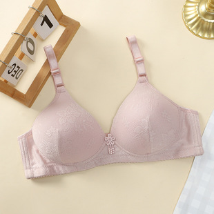 Foreign Trade Bra Without Steel Rings Middle-aged Women's Underwear Mother Gather Anti-sagging Bra Sponge Bra for the Elderly