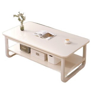 Coffee Table Living Room Household Double-layer Side Table Simple Modern Rental House Light Luxury Side Table Simple Modern Creative Tea Square Table