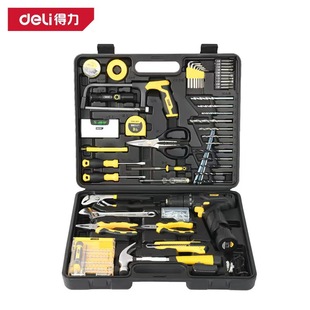 Deli Tools 8/11/18/28/38/48/68/88 Household Tool Set Daily Maintenance Toolbox