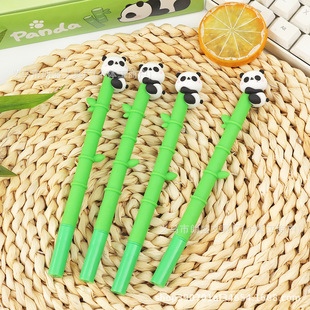 Творческая ручка Panda Bamboo Heni Pen с высоким содержанием лица Новая мягкая ручка мультфильм студенты учатся писать канцелярские ручки