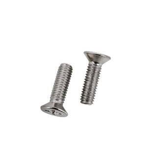Factory Direct 201 stainless steel cross countersunk head machine wire wholesale M2-M8 cross groove head flat tail full tooth screw