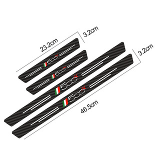 Amazon AliExpress Cross-border Car Threshold Bar Carbon Fiber Pattern Pedal Protection Decorative Threshold Bar Sticker