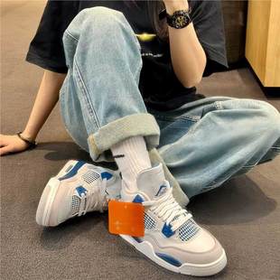 1 обувь Putian, чистая оригинальная обувь AJ4 Electric Mother Paris Oreo Black Cat, мужская и женская обувь Joe 4, спортивная обувь, баскетбольная обувь, высокая версия