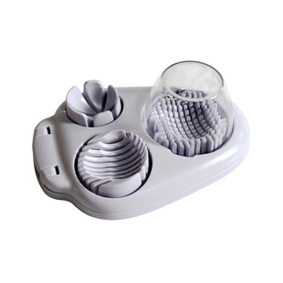 Cross-border special for new three-in-one Multi-function vegetable cutter fancy split egg cutter egg slice split