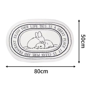 Clearance bathroom outside bathroom door non-slip absorbent floor mat wet and dry separation carpet foot Mat toilet