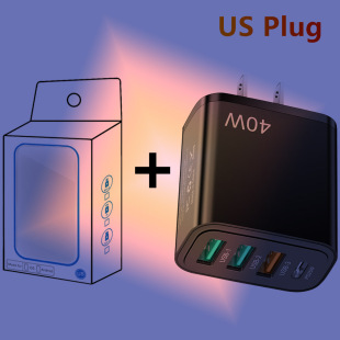 Двойное USB зарядное устройство для мобильного телефона с быстрой зарядкой PD20W + QC3.0 2.4A 2USB с зарядным устройством PD Дорожное зарядное устройство оптом
