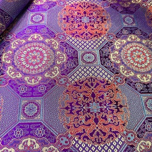 150 Wide Three-Dimensional Square Hanfu New Chinese Jacquard Fabric High Precision New Cheongsam Tang Suit Children's Clothing Fabric COS