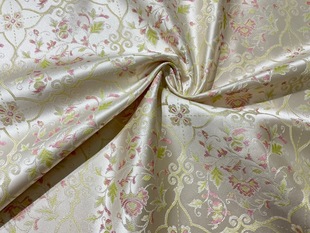 Wrapping Branches Ruyi Flower New Chinese Fabric Woven Gold Jacquard Yarn-dyed Imitation Song Brocade Vest Top Cheongsam Skirt Hanfu Fabric
