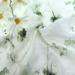Tencel Flower Strip Floral Chiffon Direct Jet Printed Fabric Japanese and Korean Women's dress Shirt Printed Fabric