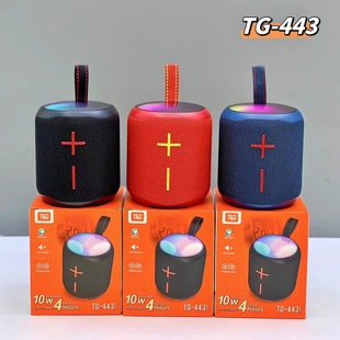 Трансграничный TG-443 удобный открытый сабвуфер беспроводной динамик Bluetooth с атмосферой световой вкладыши подарочный компьютер стереосистема