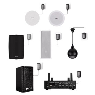 Cross-border V1 wireless wall-mounted bluetooth audio suit speaker shop dedicated ceiling waterproof sound column background music