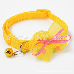 Princess wind bow collar cross-border explosions pet collar bell cat dog pet collar wholesale jewelry