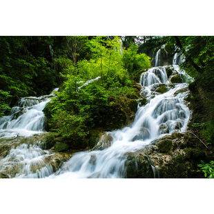 Huangguoshu Waterfall Wall Sticker Poster Natural Landscape Landscape Painting Flowing Water Wealth Home Guest Middle Hall Decorative Painting