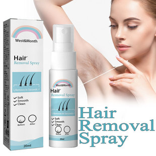 West & Month Hair Removal Spray Underarm Hair Removal and Skin Cleansing Mild Formula Not Irritating Hair Spray
