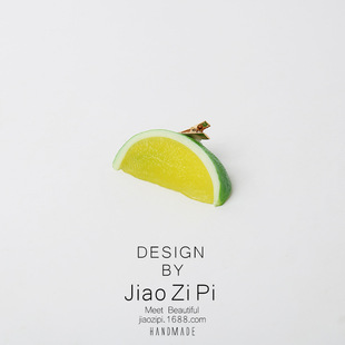 Citrus flavor lemon slice hairpin creative summer fresh fruit headdress cute cute bangs clip hair accessories