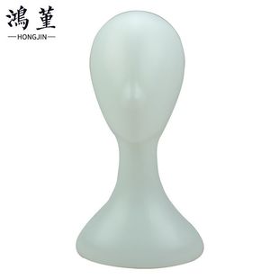 Wig model head female abstract art white head model window display rack hat scarf model head props free shipping