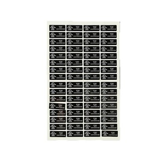 UL certification adhesive label custom waterproof high temperature silver dragon label household appliances pet nameplate label