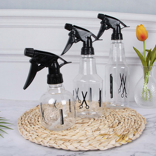 Barber Shop Scissors Pot Household Disinfection Small Watering Pot Hand Pressure Transparent Cosmetic Spray Bottle Hairdressing Spray Bottle