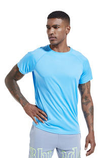Cross-border Summer UV-proof Round Neck Short-sleeved Slim-fit Sun-protective Clothing Outdoor Hiking UPF50