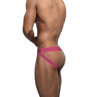0850 Pu ye men's double thong hip-exposed low waist U convex cotton breathable sexy T-shaped underwear BS3127