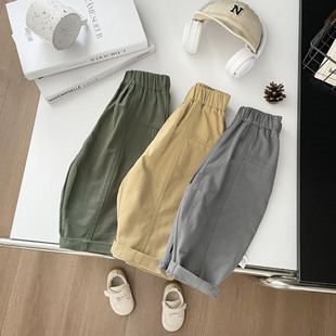 Men's and Women's Pants Baby's Spring and Autumn Casual Pants Children's Korean-style All-match Straight Trousers Western Style Baby's Autumn Children's Wear