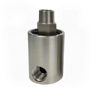 Dust removal water pipe joint screw thread steering rotary joint stainless steel aluminum shell high speed high pressure water gasoline