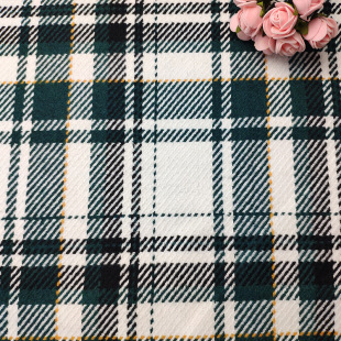 Factory Slub Plaid Fabric Autumn and Winter Fashion Coat Coat Casual Wear Fabric Bag Fabric