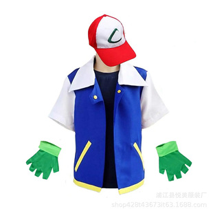 Pokemon Costume Adult Cosplay Pokemon Ball Xiaozhi Costume Cosplay Xiaozhi Coat